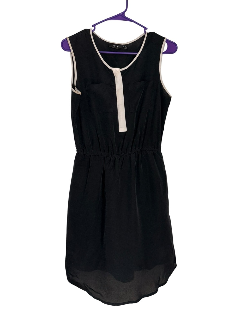 Apt. 9 Black Dress with White Contrast Trim